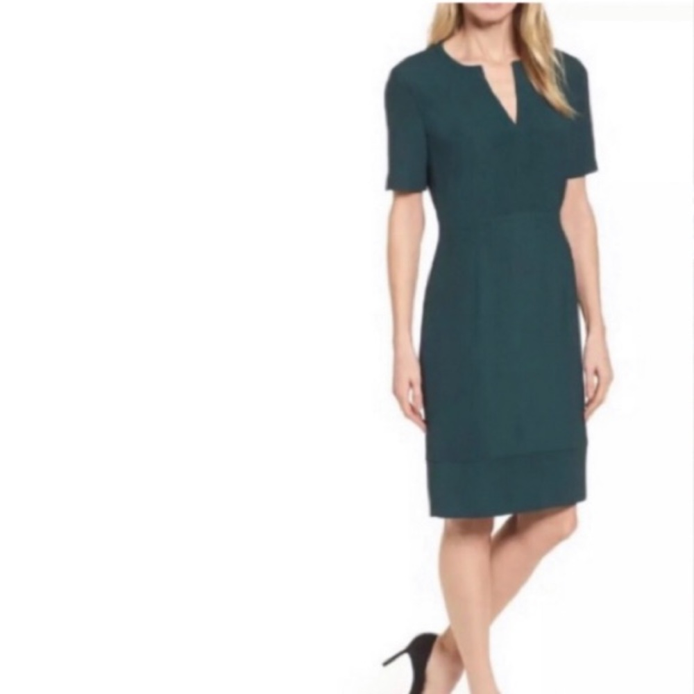 Hugo Boss Sheath Dress forest green Size 4